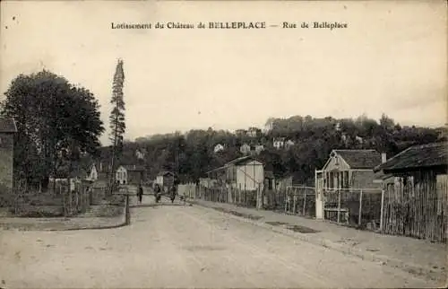 Ak Villeneuve Saint Georges Val de Marne, Lotissement du Chateau de Belleplace, Rue de Belleplace