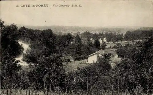 Ak Coye-la-Forêt Oise, Vue Generale