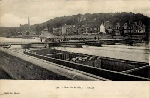 Ak Creil Oise, Pont de Peniches