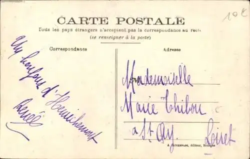 Ak Henrichemont Cher, Pensionnat de Jeunes Filles