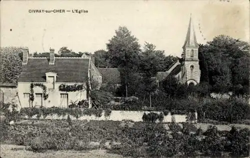 Ak Civray Cher, Kirche