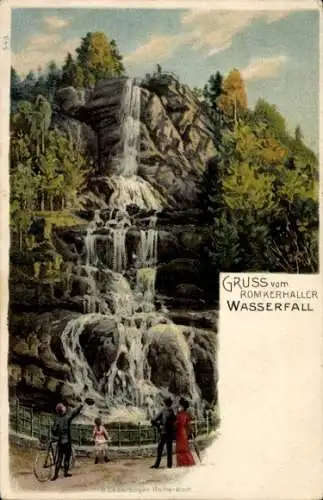 Litho Goslar am Harz, Romkerhaller Wasserfall