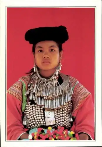 Ak Thailand, Pai, Lisu in festlicher Tracht