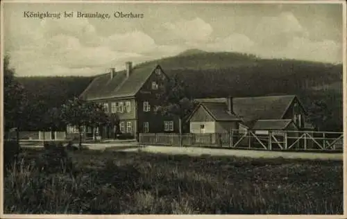 Ak Königskrug Braunlage im Oberharz, Teilansicht