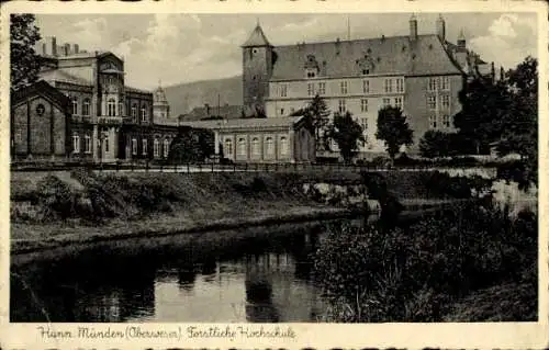 Ak Hann. Münden in Niedersachsen, Forstliche Hochschule