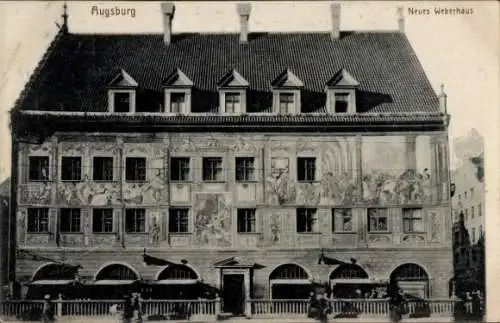 Ak Augsburg in Schwaben, Neues Weberhaus