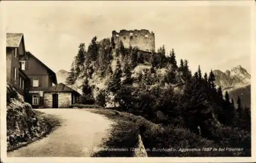 Ak Pfronten im Allgäu, Ruine Falkenstein, Burghotel, Aggenstein