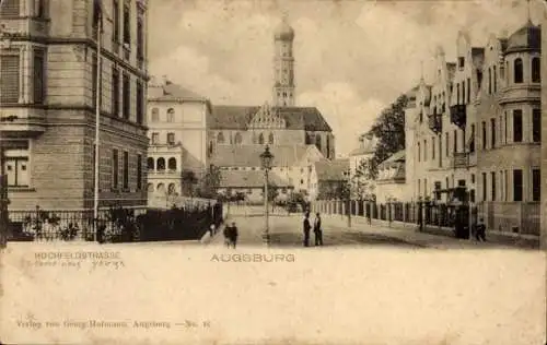 Ak Augsburg in Schwaben, Hochfeldstraße