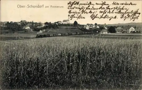Ak Oberschondorf Schondorf am Ammersee Oberbayern, Panorama