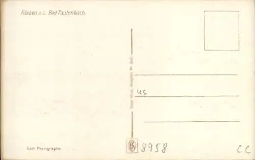 Ak Bad Faulenbach Füssen im Ostallgäu, Panorama