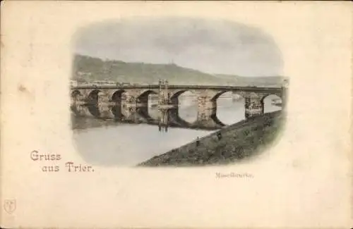 Ak Trier an der Mosel, Moselbrücke