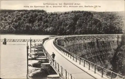 Ak Gemünd Schleiden in der Eifel, Urft-Talsperre