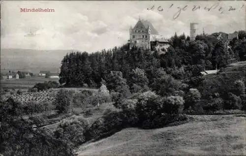 Ak Mindelheim im Unterallgäu, Schloss Mindelburg