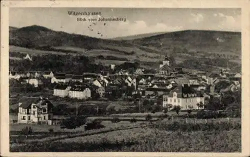 Ak Witzenhausen an der Werra Hessen, Blick vom Johannesberg, Panorama