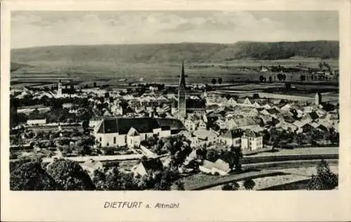 Ak Dietfurt an der Altmühl Oberpfalz, Panorama