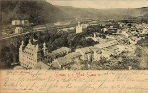 Ak Bad Ems an der Lahn, Teilansicht