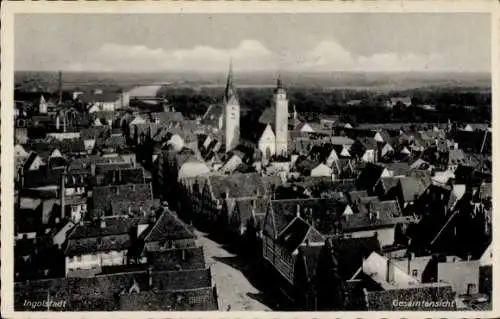 Ak Ingolstadt an der Donau Oberbayern, Gesamtansicht