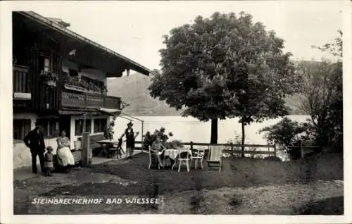 Ak Bad Wiessee in Oberbayern, Steinbrecherhof, Personen