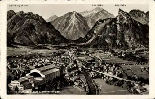 Ak Oberammergau in Oberbayern, Panorama, Laberberg