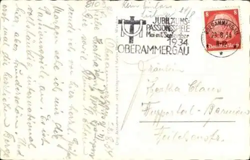 Ak Oberammergau in Oberbayern, Panorama, Laberberg