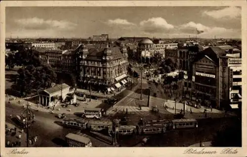 Ak Berlin Tiergarten, Potsdamer Platz, Straßenbahnen