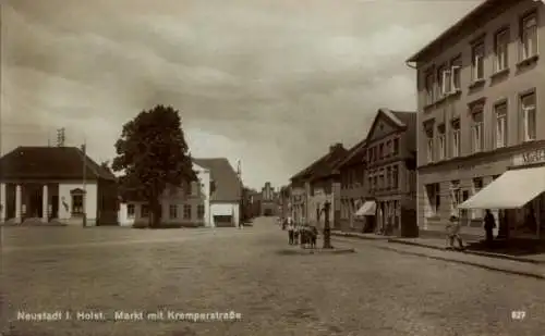 Ak Neustadt in Holstein, Markt, Kremperstraße
