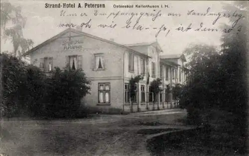 Ak Ostseebad Kellenhusen in Holstein, Strand-Hotel A. Petersen