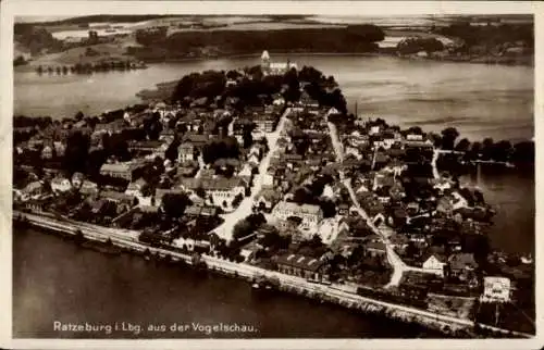 Ak Ratzeburg in Lauenburg, Fliegeraufnahme