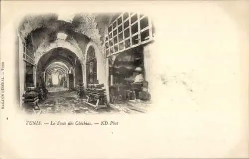 Ak Tunis, Tunesien, Der Souk des Chechias