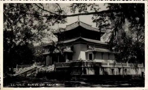 Ak Saigon Cochinchina Vietnam, Tempel