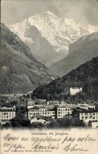 Ak Interlaken Kanton Bern Schweiz, Jungfrau