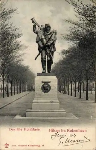 Ak København Kopenhagen Dänemark, Den Lille Hornblaeser