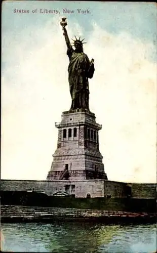 Ak New York City USA, Freiheitsstatue
