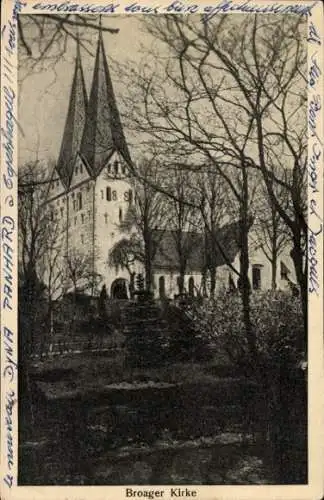 Ak Broager Dänemark, Kirche