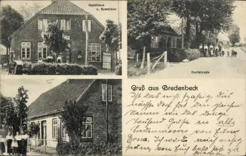 Ak Bredenbeck Wennigsen am Deister, Gasthaus Speetzen, Dorfstraße, Wohnhaus, Anwohner