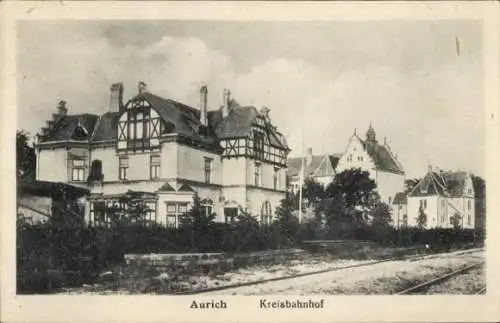 Ak Aurich in Ostfriesland, Kreisbahnhof