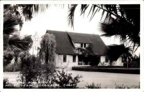 Ak Kalifornien USA, Bibliotheksgebäude, Mt Ecllesia, Ozeanseite