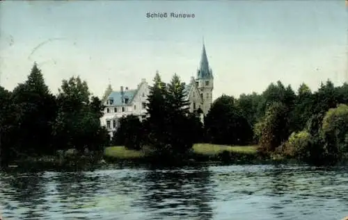 Ak Runowo Ruhnow Pommern, Schloss