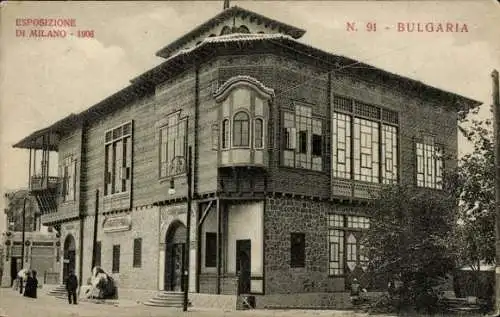 Ak Milano Mailand Lombardia, Weltausstellung 1906, Bulgaria