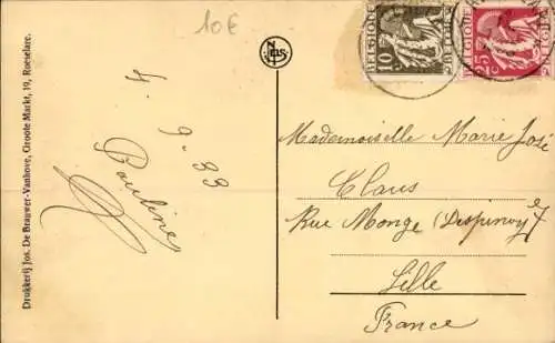 Ak Roeselare Roeselaere Rousselare Roulers Westflandern, Ooststraat