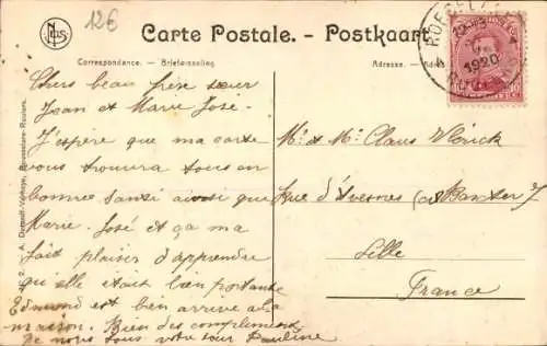 Ak Roeselare Roeselaere Rousselare Roulers Westflandern, Bahnhof