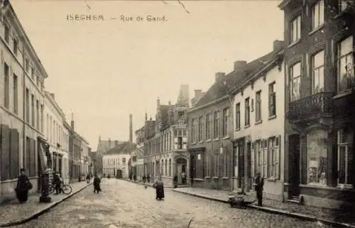 Ak Izegem Iseghem Westflandern, Rue de Gand