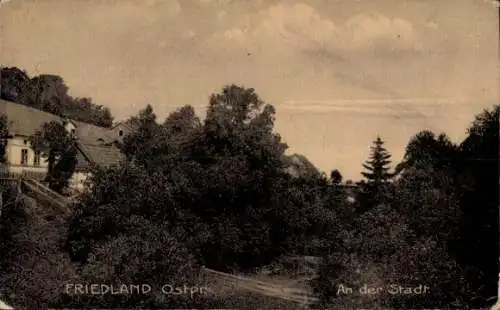 Ak Prawdinsk Friedland Ostpreußen, An der Stadt