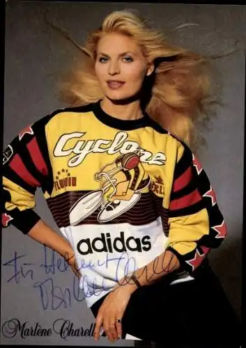 Ak Schauspielerin Marlene Charell, Portrait, Autogramm