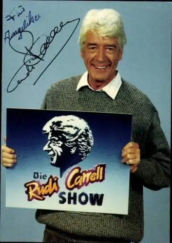 Ak Schauspieler Rudi Carrell, Portrait, Autogramm, Die Rudi Carrell Show, WDR