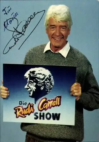 Ak Schauspieler Rudi Carrell, Portrait, Autogramm, Die Rudi Carrell Show, WDR