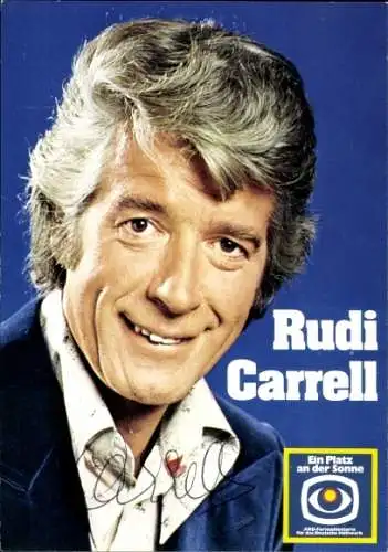 Ak Schauspieler und Showmaster Rudi Carrell, Portrait, Autogramm, Sänger, Ein Platz an der Sonne