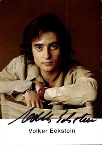 Ak Schauspieler Volker Eckstein, Portrait, Autogramm