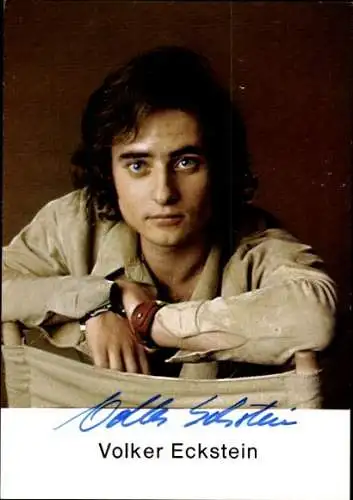 Ak Schauspieler Volker Eckstein, Portrait, Autogramm