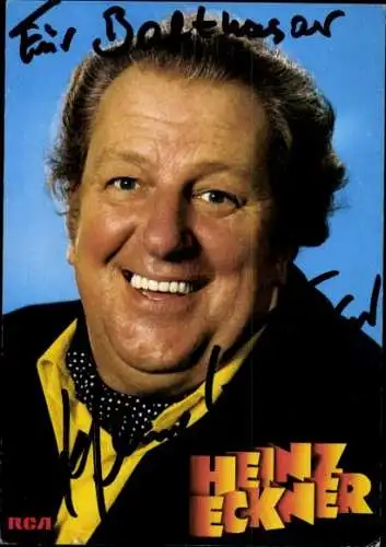 Ak Schauspieler Heinz Eckner, Portrait, Autogramm, Sänger